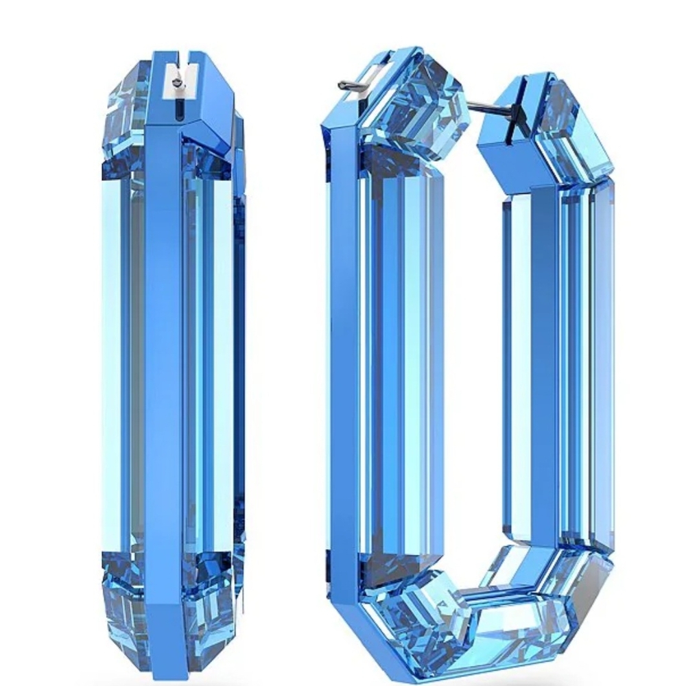 Swarovski Blue Crystal Earrings
